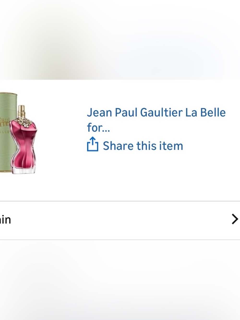 Jean Paul Gaultier Pink & White Sculptural Perfume Bottle